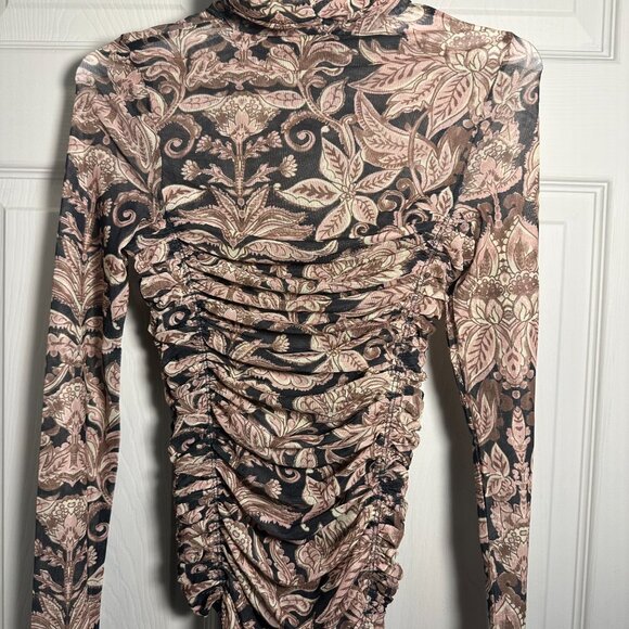 Free People Under It All Printed Mesh Bodysuit - Picture 4 of 5